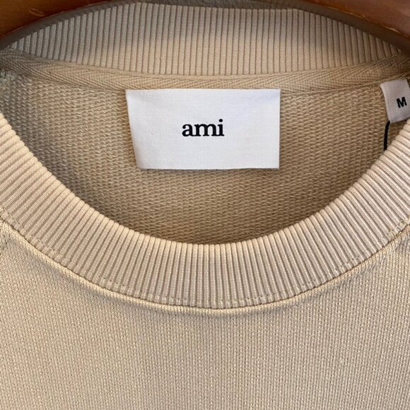 Ami Crew Neck Long Sleeve Sweatshirt - Picture 5 of 8